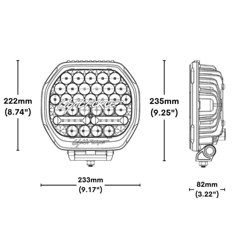 BEAST 230mm 3 Mode LED Driving Light (Pair)
