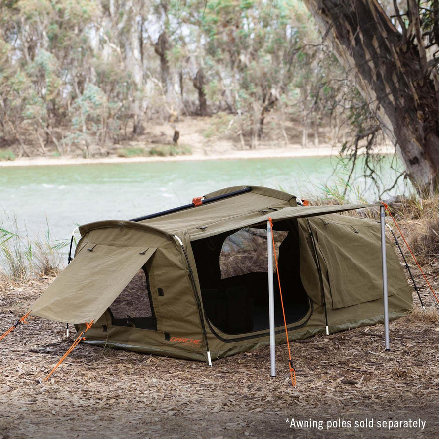 dirty dee 900 swag setup with awning poles 