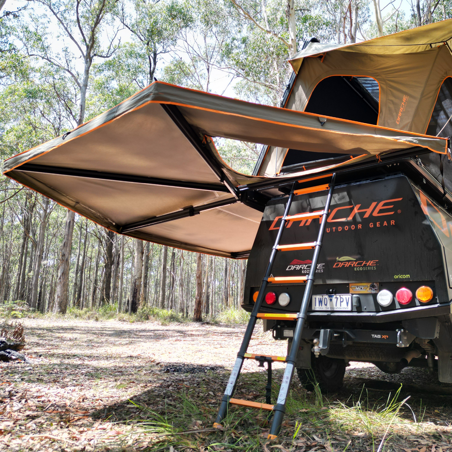 270 FREESTANDING AWNING + ROOF-TOP TENT ENTRY