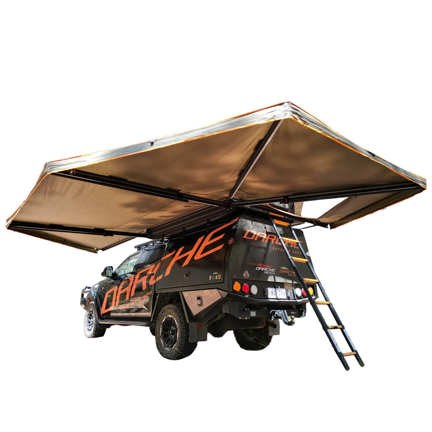 270 FREESTANDING AWNING + ROOF-TOP TENT ENTRY