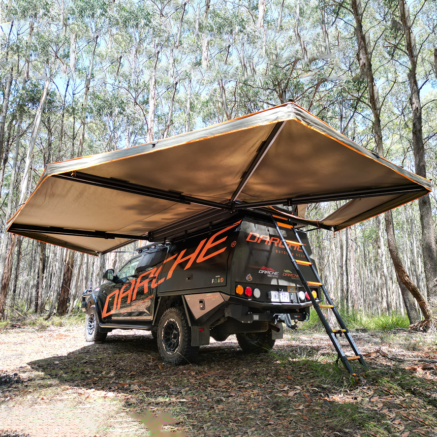 270 FREESTANDING AWNING + ROOF-TOP TENT ENTRY